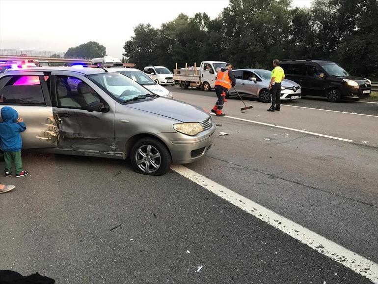 TEMde zincirleme trafik kazası: 6 yaralı