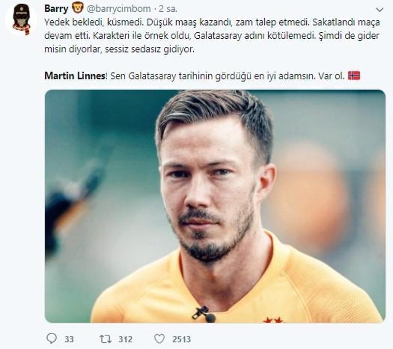 Son dakika… Martin Linnes kiralandı, Galatasaraylı taraftarlar fedakârlığı unutmadı