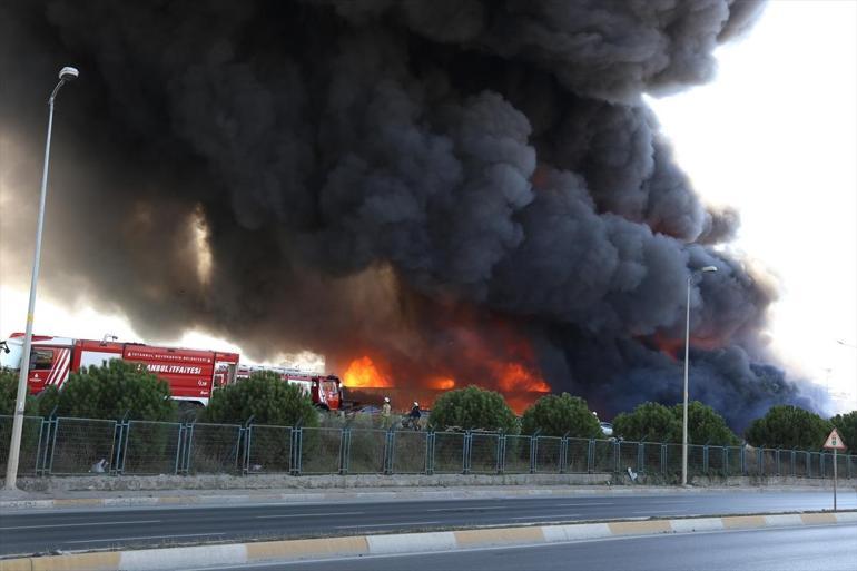 Tuzlada fabrikada yangında patlama