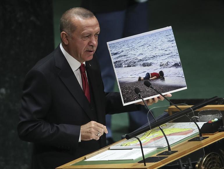 Cumhurbaşkanı Erdoğan, haritayı gösterip dünyaya seslendi: Adalet nerede