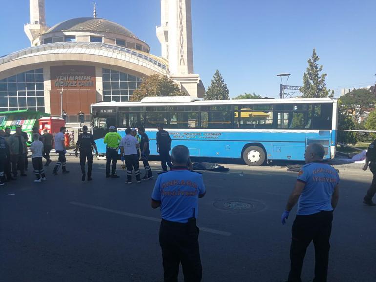 Ankarada halk otobüsü durağa girdi Ölü ve yaralılar var