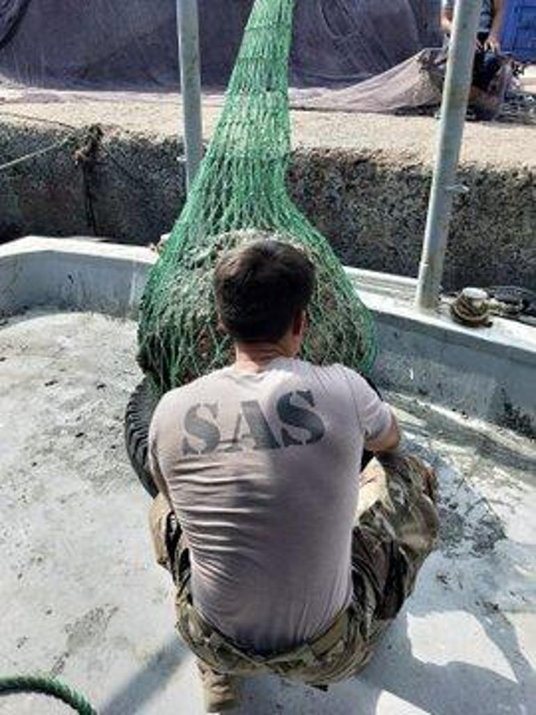 Balıkçıların bulduğu mayını SAS timi imha etti