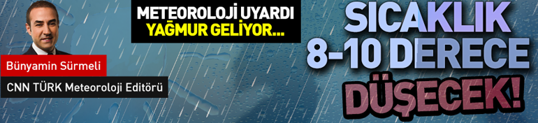 Meteoroloji il il uyardı Gök gürültülü sağanak geliyor