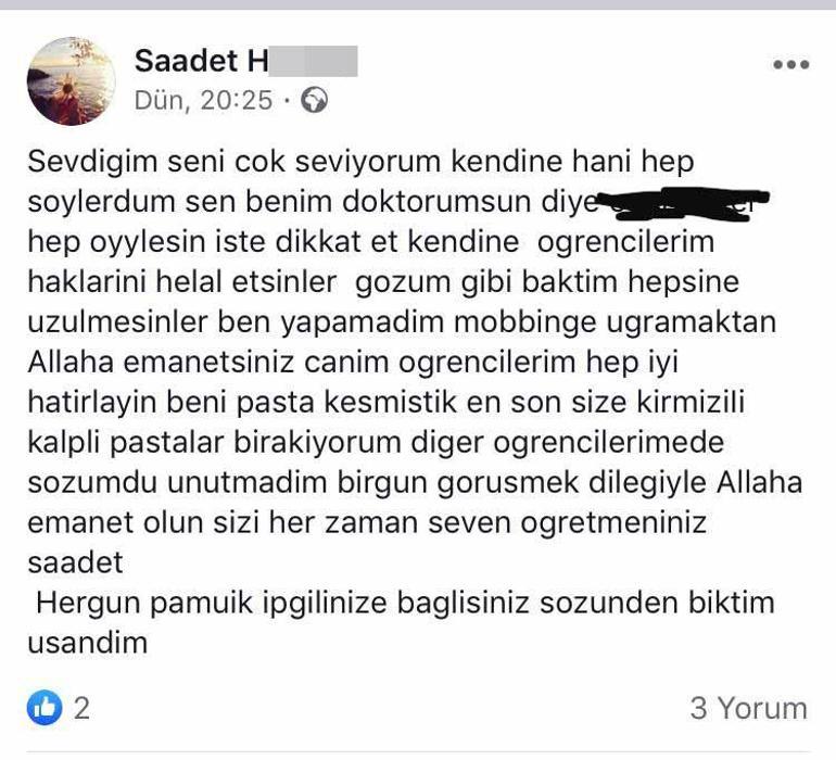 Saadet öğretmene mobbing iddiasına soruşturma