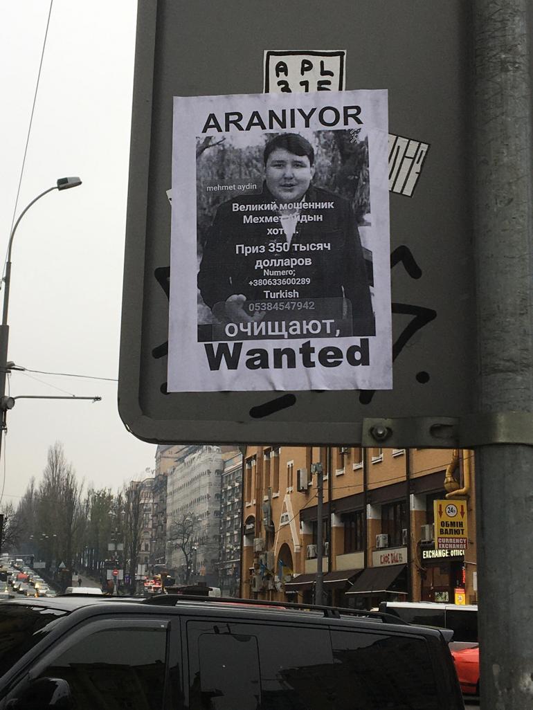 Tosuncuk Kievde afişlerle aranıyor