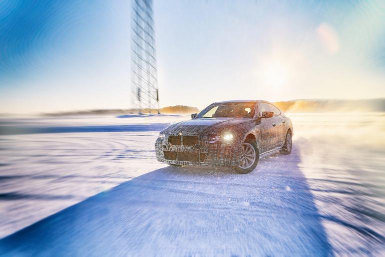 Elektrikli BMW i4 kış testine girdi