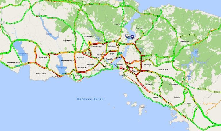 Yola çıkacaklar dikkat İşte İstanbul trafiğinde son durum