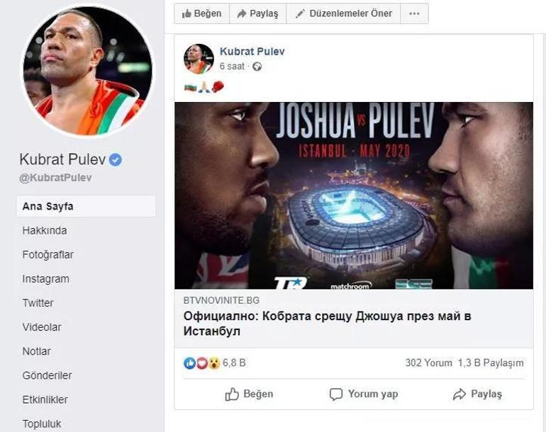 Anthony Joshuanın unvan maçı Vodafone Parkta