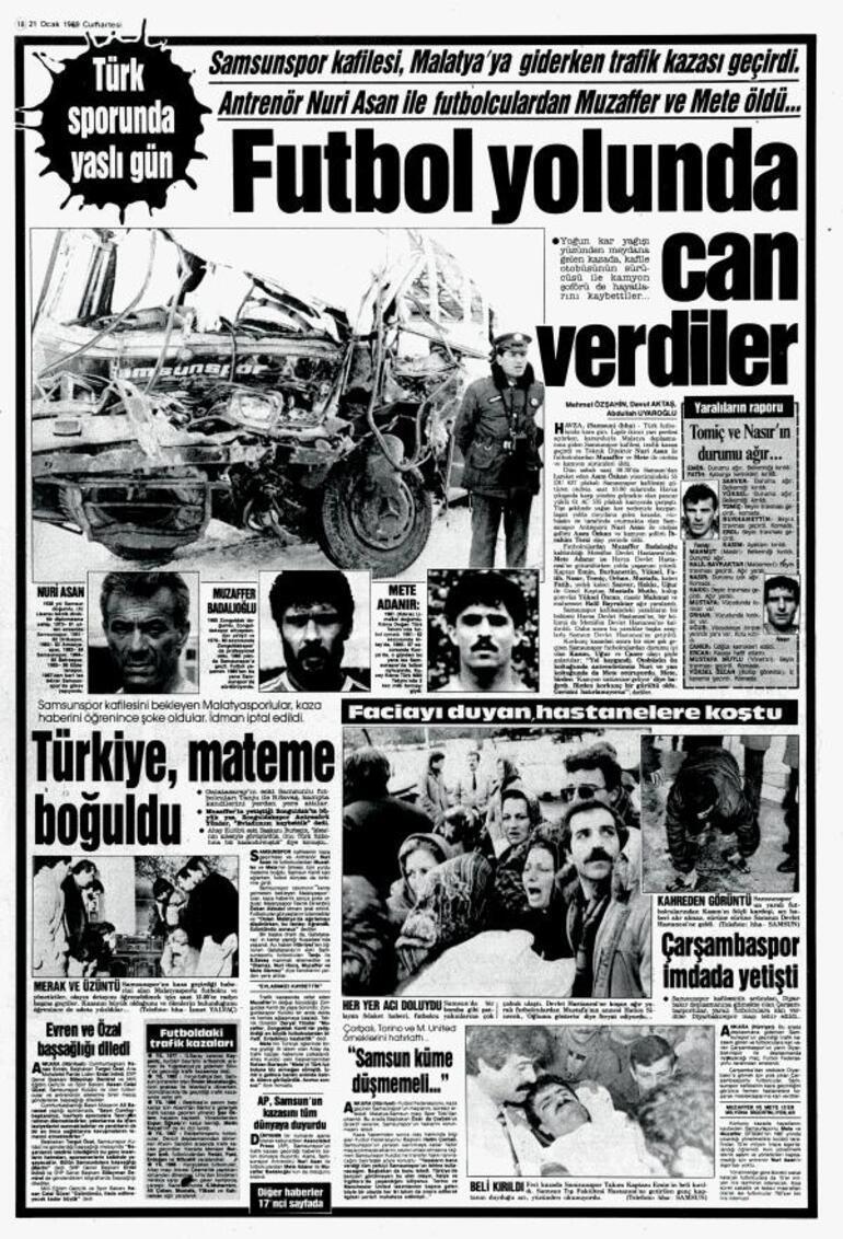 20 Ocak 1989da Türkiye mateme boğuldu