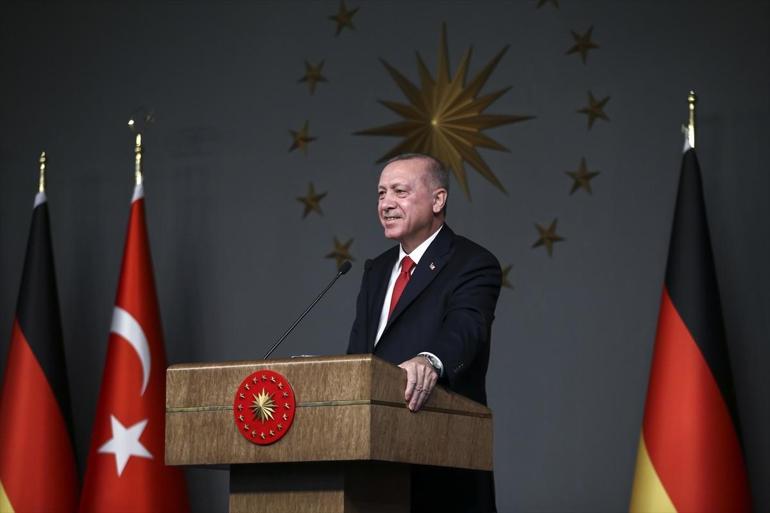 Cumhurbaşkanı Erdoğan ve Angela Merkel ortak basın toplantısı düzenledi