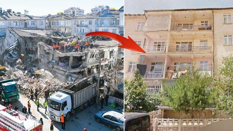 Depremin ardından her şeyi anlatan fotoğraf: Apartman kum tepesine döndü