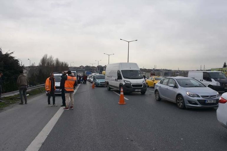 TEM Otoyolu Ankara istikametinde trafik kazası