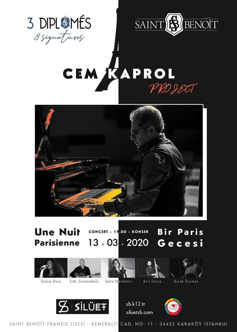 Cem Kaprol Project – Une Nuit Parisienne / Bir Paris Gecesi konserine ev sahipliği yapacak