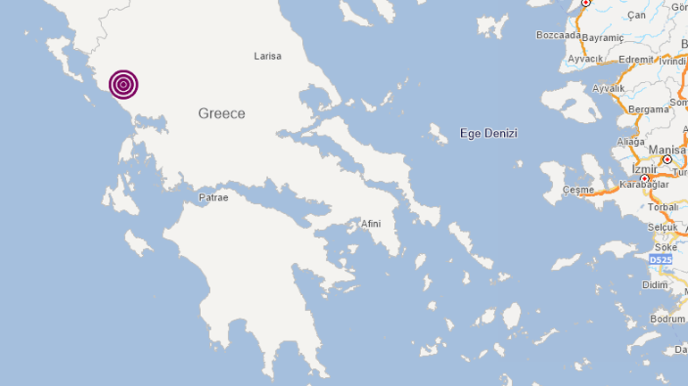 Son dakika... Yunanistanda 5.7 büyüklüğünde deprem