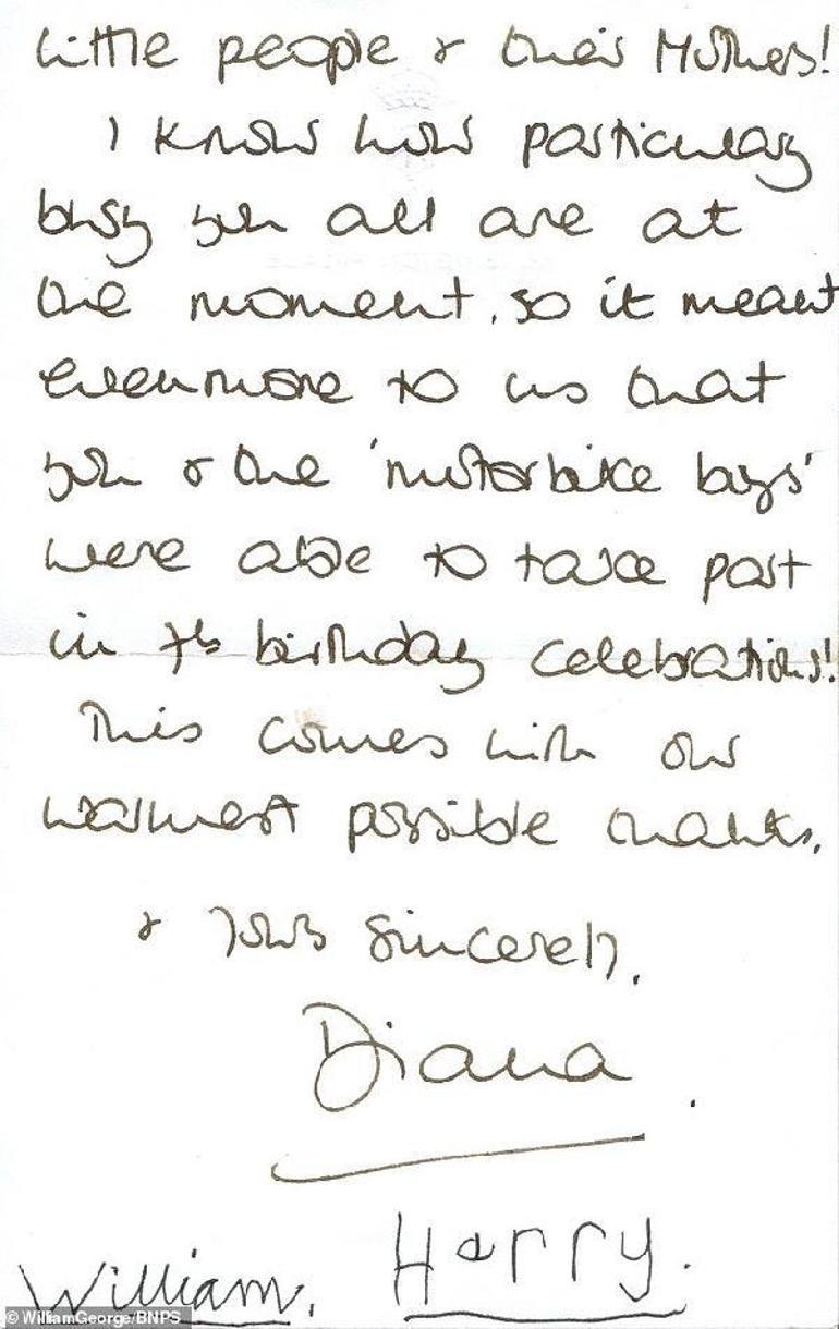 Prenses Diana’nın el yazısı ile yazdığı mektup 16 bin sterline satışa çıktı
