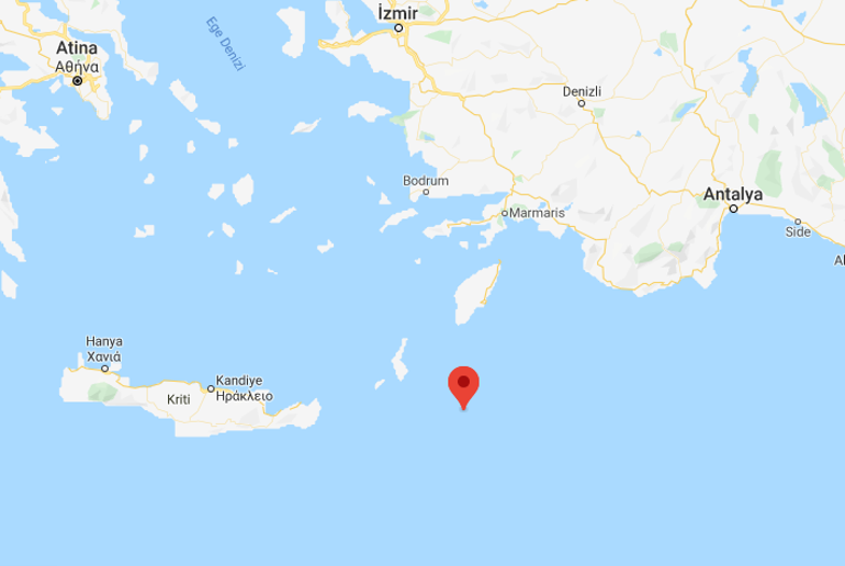 Yunanistanda 3.9 büyüklüğünde deprem
