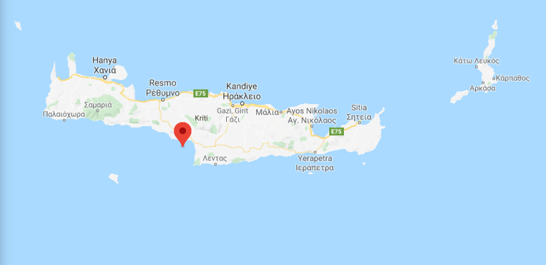 Girit Adasında 4 büyüklüğünde deprem