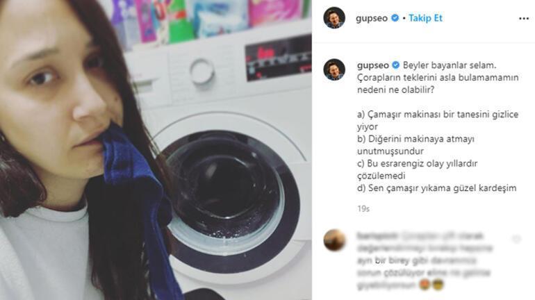 Gupse Özay: Çamaşır makinası bir tanesini gizlice yiyor