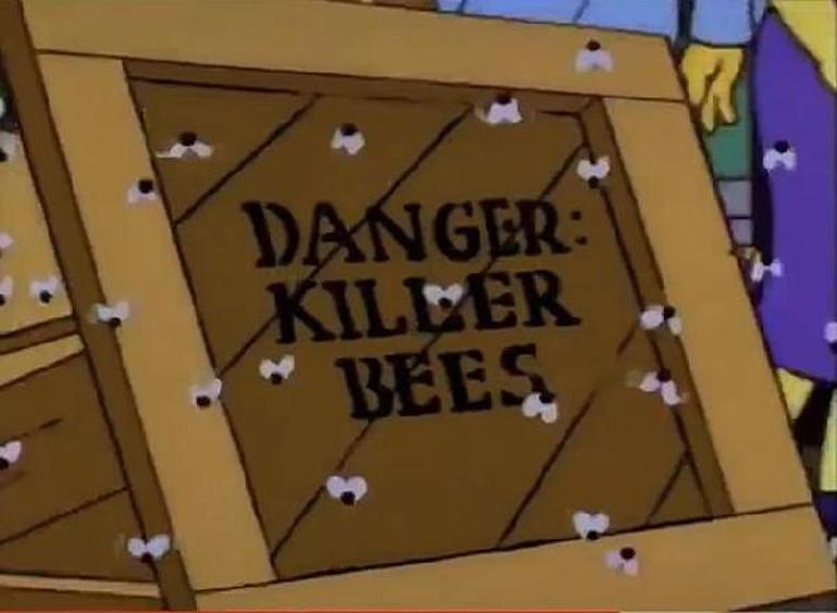Simpsonlar ABD’deki “Katil arıları da bildi iddiası