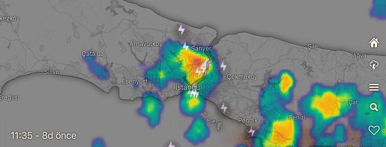 Son dakika: İstanbulda şiddetli yağış ve gök gürültüsü | Video
