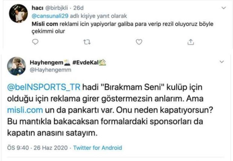 Beşiktaş taraftarından beIN Sportsa tepki