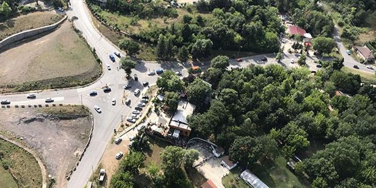 İstanbulda jandarmadan helikopterle trafik denetimi
