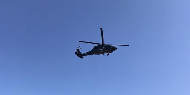İstanbulda jandarmadan helikopterle trafik denetimi