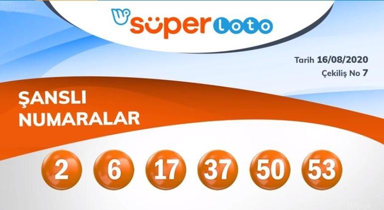 Milli Piyango Online Süper Loto sonuçları 16 Ağustos 2020: Büyük ikramiye 28.6 milyon