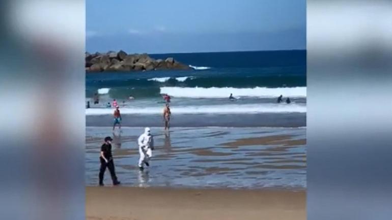 İhbarı alınca koştular Plajda gözaltı