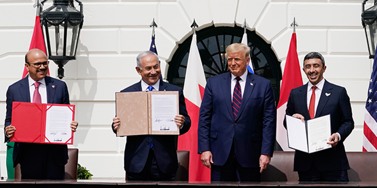 Son dakika haberi... Filistini yok sayan anlaşma Beyaz Sarayda imzalar atıldı | Video
