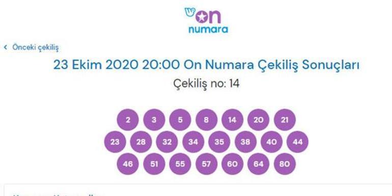 On Numarada büyük heyecan 23 Ekim On Numara sonuçları