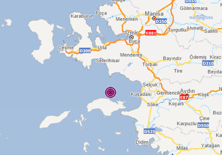 Son dakika haberi... İzmirde 3.8 büyüklüğünde deprem