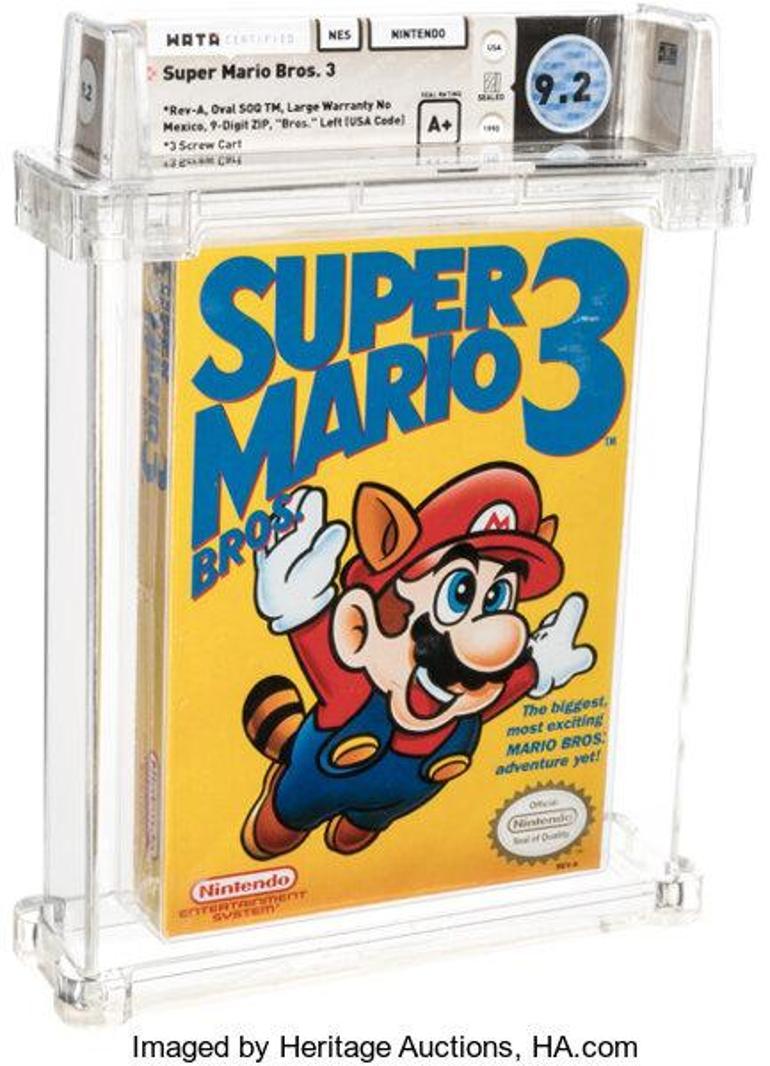 Super Mario 3 için 156 bin dolar ödedi