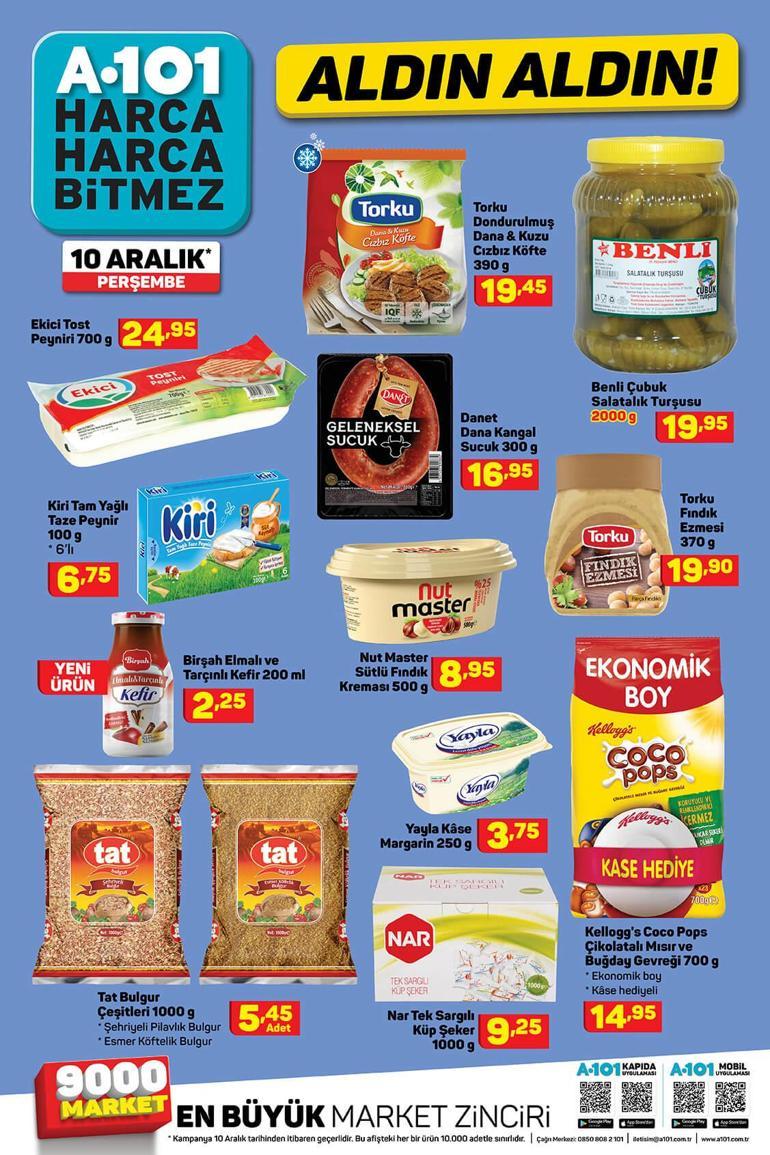 10 Aralık Perşembe A101de hangi ürünler indirimde A101 aktüel ürünler kataloğu 2020