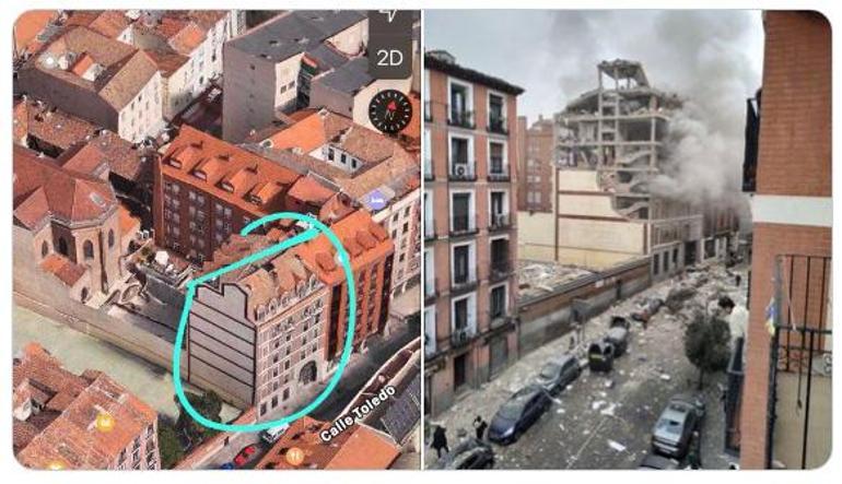 SON DAKİKA: İspanyanın başkenti Madridde şiddetli patlama | Video