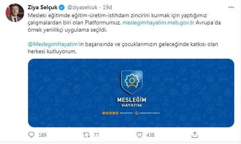 Mesleğim Hayatım Avrupada örnek yenilikçi uygulama seçildi