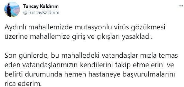 Diyarbakırda 1 mahallede mutasyonlu virüs tespit edildi