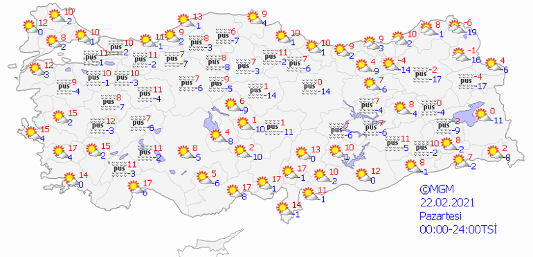 Havalar ısınıyor 22 Şubat 2021 İstanbul, İzmir, Ankara hava durumu