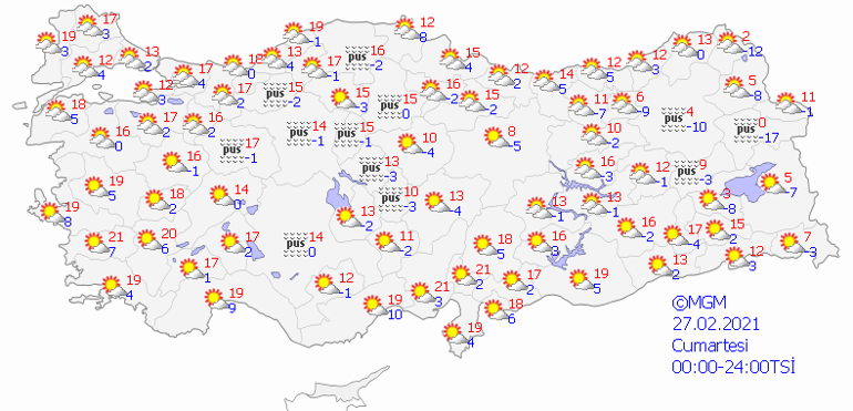 27 Şubat 2021 İstanbul, İzmir, Ankara hava durumu: Meteorolojiden çığ ve rüzgar uyarısı