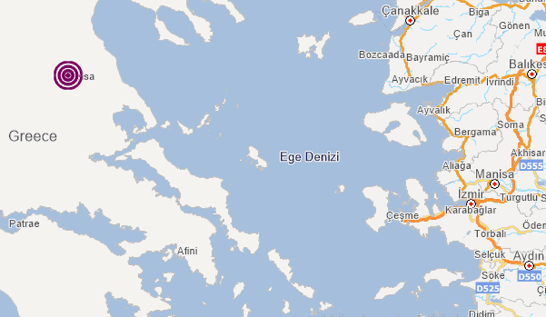 Yunanistanda 4.2 büyüklüğünde deprem