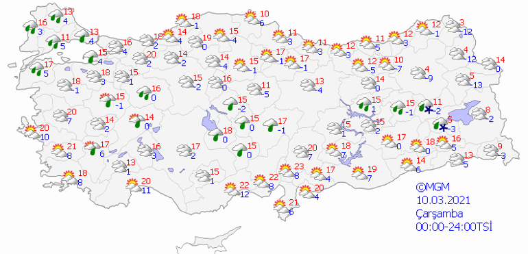 10 Mart 2021 İstanbul, Ankara, İzmir hava durumu Meteorolojiden sıcaklık açıklaması