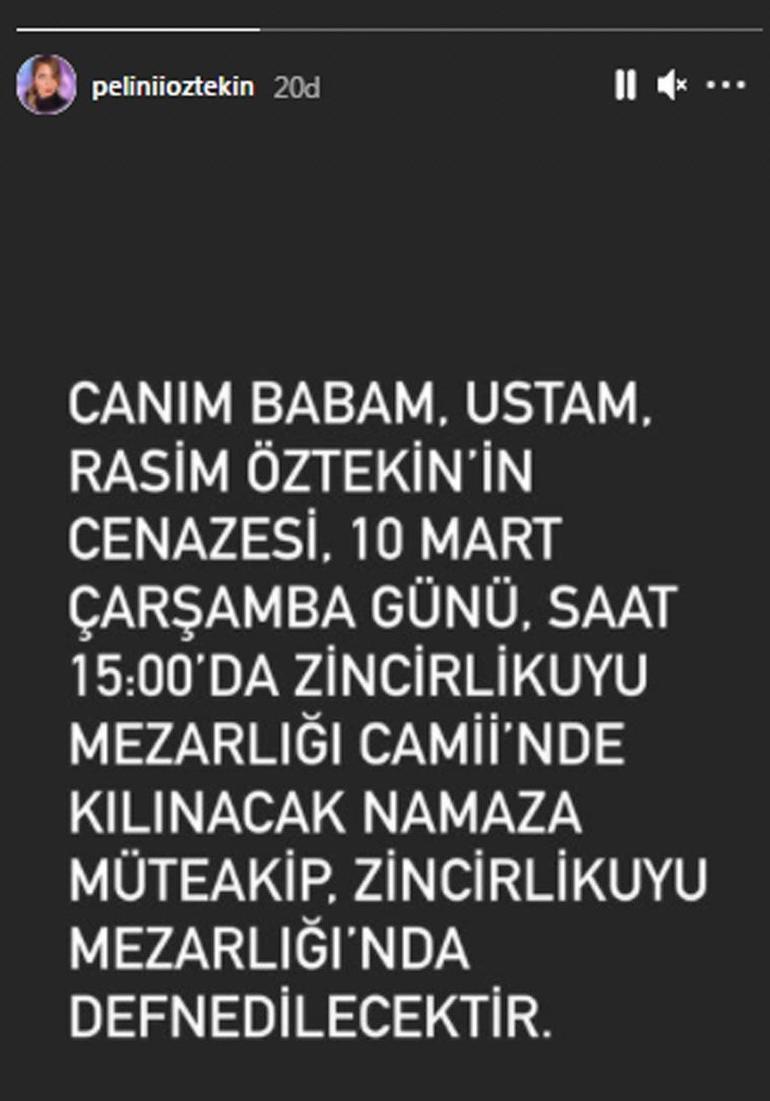 Rasim Öztekin’in cenaze töreni ne zaman Rasim Öztekinin cenazesi nereye defnedilecek