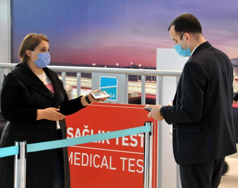 İstanbulda iki havalimanında 469 bin yolcu PCR testi yaptırdı, 4 bin 875 test pozitif çıktı