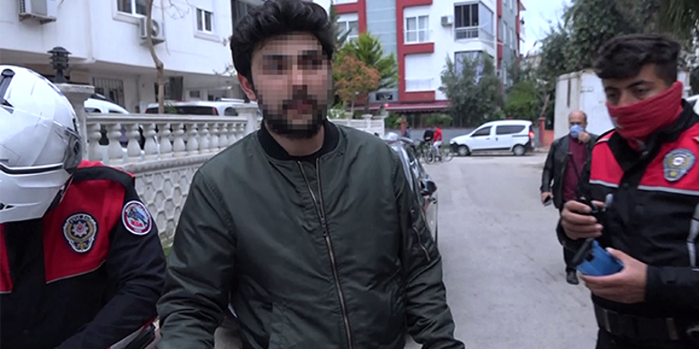 Balkon kapısını açmadı Ortalığı birbirine kattı