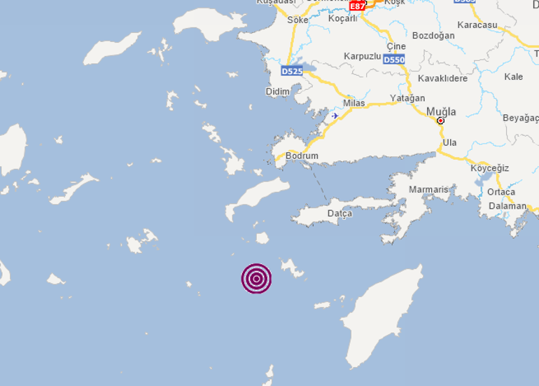 Son dakika: Ege Denizinde korkutan deprem