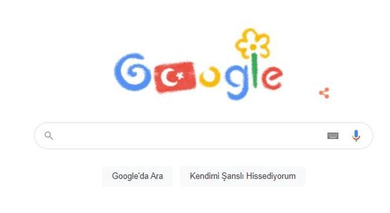 23 Nisan için Googledan özel doodle