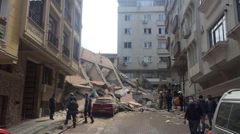 SON DAKİKA: Zeytinburnunda bina çöktü