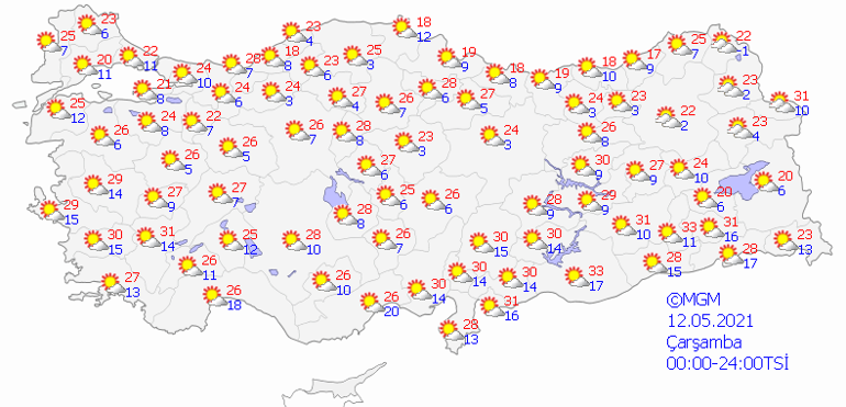 Bugün hava nasıl olacak 12 Mayıs 2021 İstanbul, İzmir, Ankara hava durumu