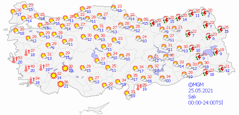25 Mayıs 2021 İstanbul, İzmir, Ankara hava durumu: Bugün hava nasıl olacak