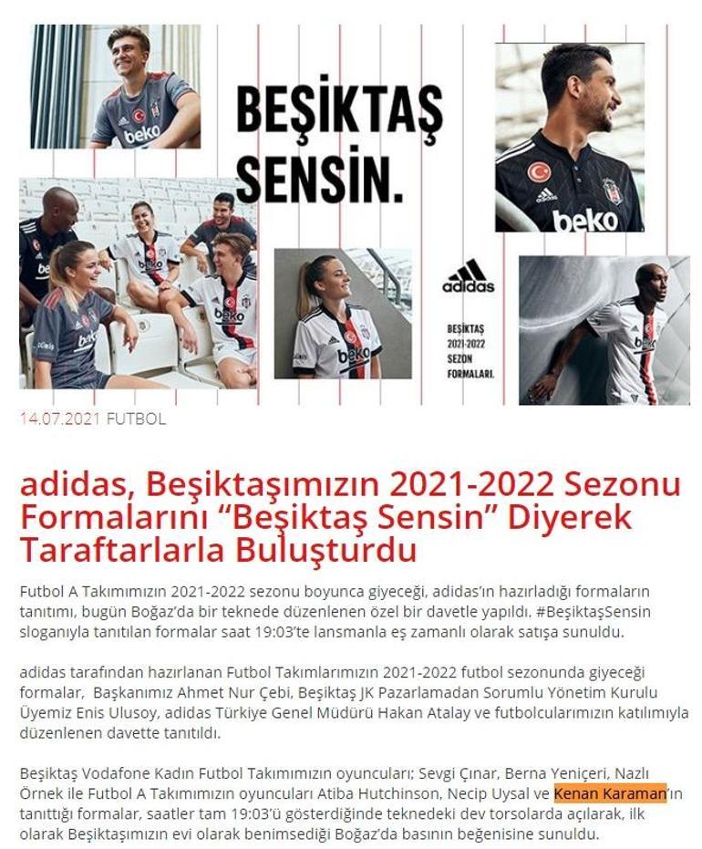 Beşiktaş Kenan Karamanı ağzından kaçırdı